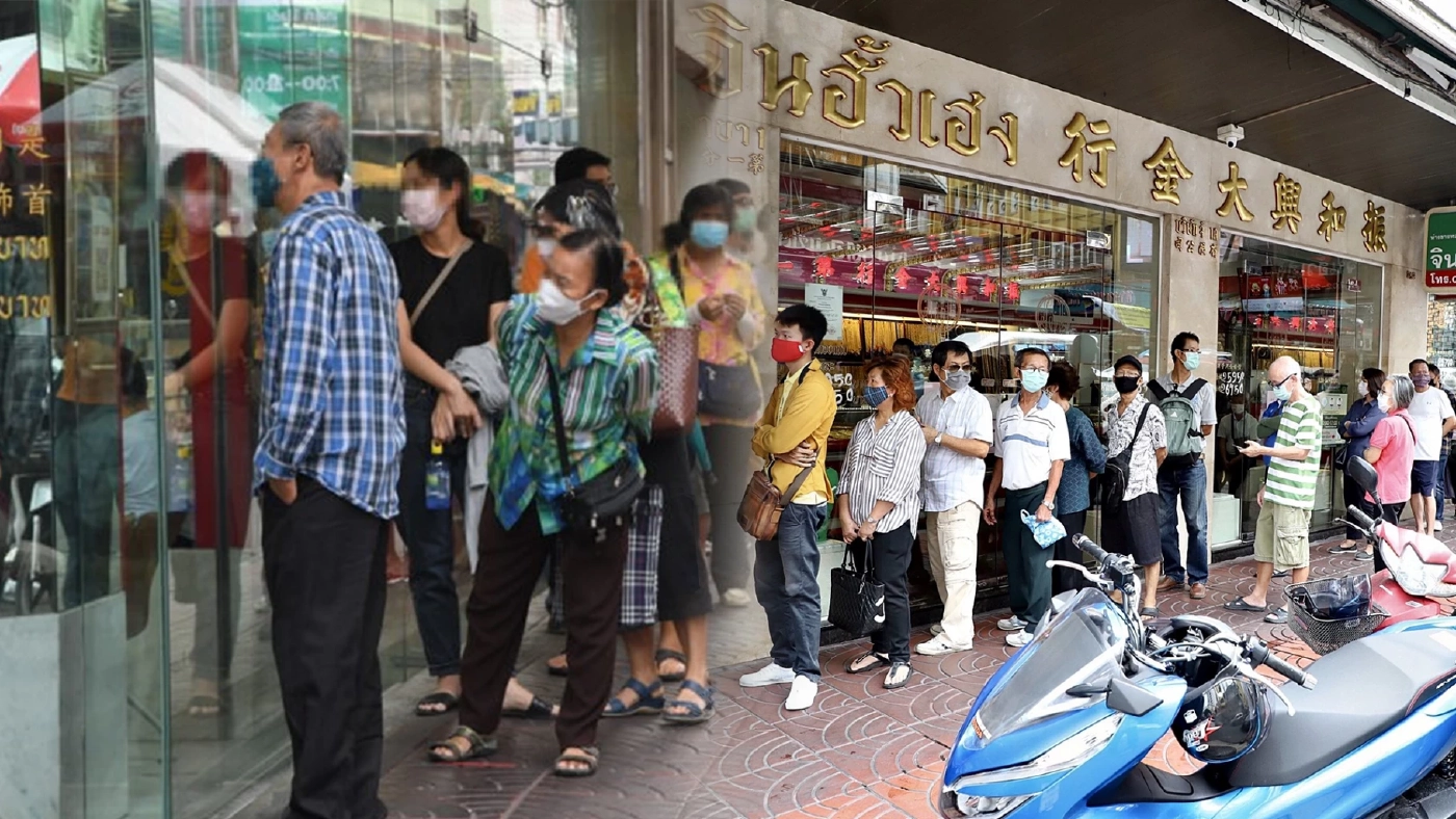 คนต่อคิวแห่ขายทอง หลังราคาทะลุ 3 หมื่น!