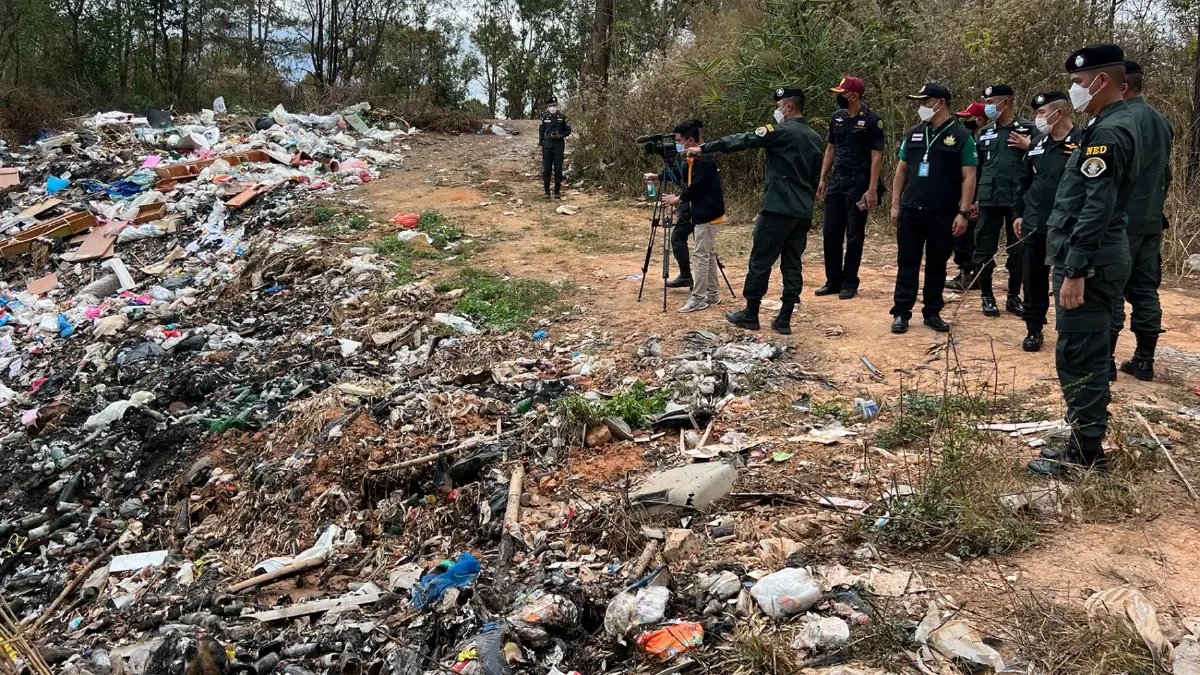 ปทส.ลงพื้นที่อำเภอเวียงแหงปิดบ่อขยะเถื่อนบุกรุกป่าสงวน