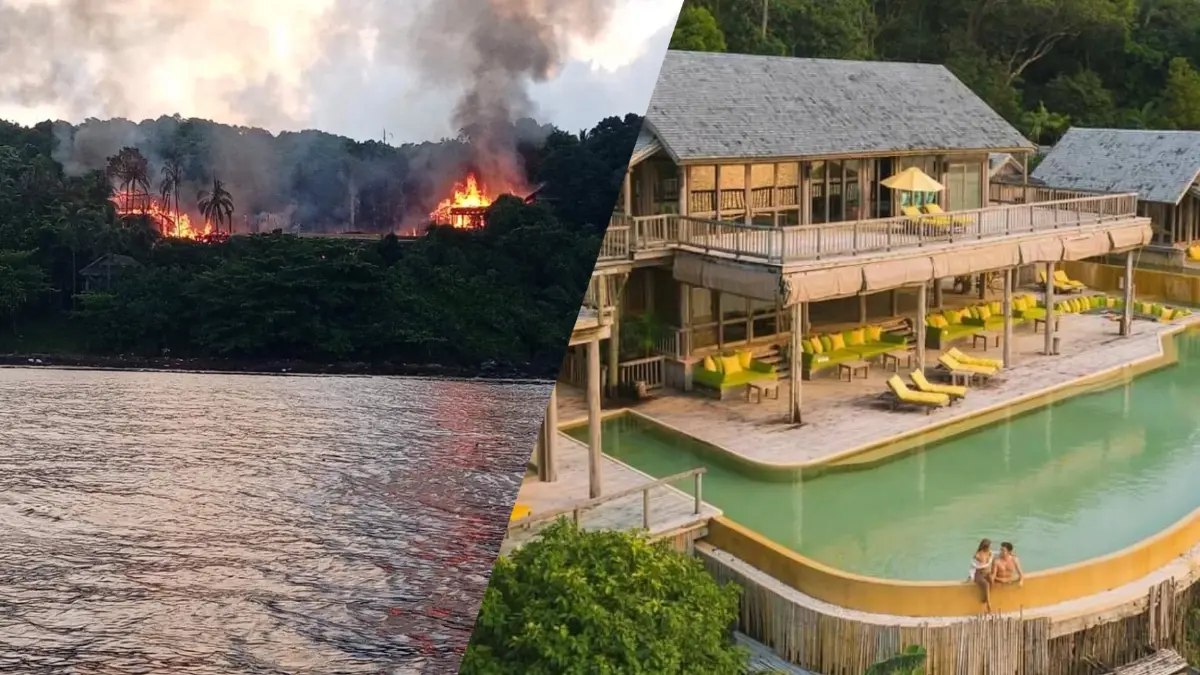 ไหม้วอด รร.สุดหรูเกาะกูด ชาวเน็ตฮือฮาค่าพักแพงระยับแต่ไร้เครื่องเตือนภัย