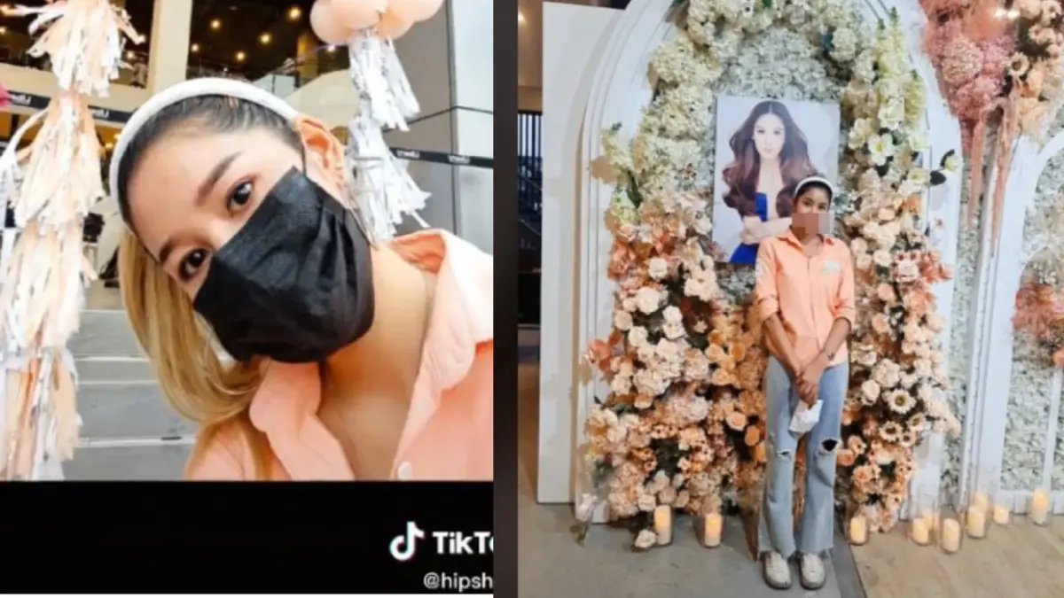 ฮือฮาสาวใบหน้าคล้าย "แตงโม นิดา" โผล่ร่วมพิธีไว้อาลัย ทำเอาตกใจทั้งฮอลล์