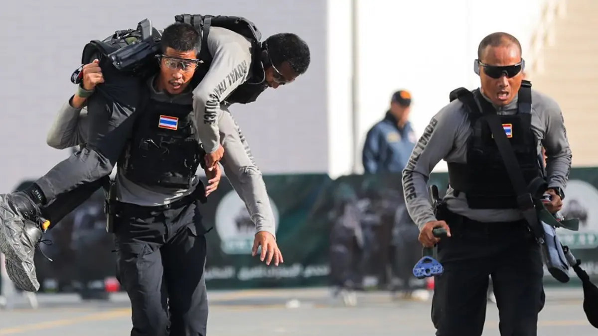 ตำรวจไทย คว้าอันดับ 9 ของโลก สุดยอดทีมแกร่ง การแข่งขัน UAE SWAT Challenge 2022