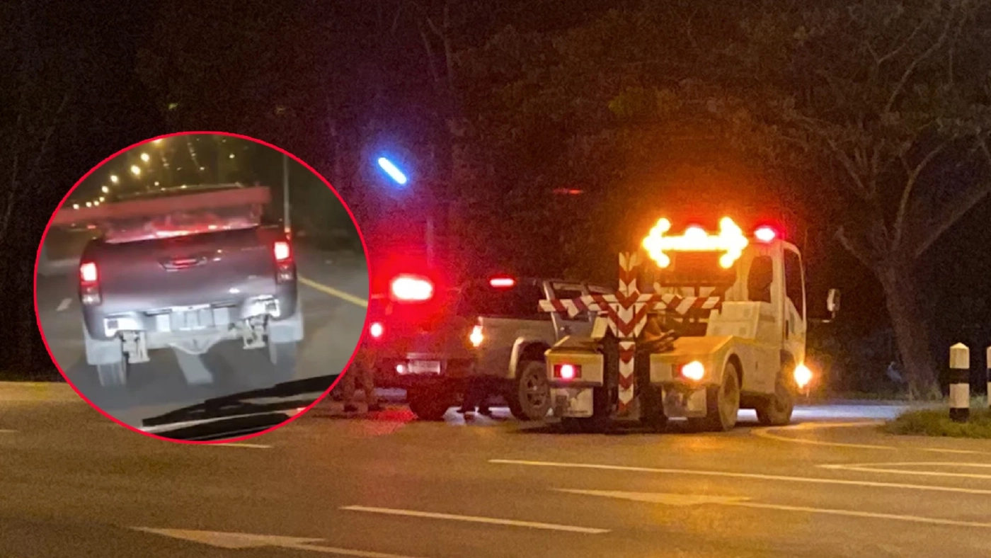 นาทีระทึก ตำรวจไล่ล่ากระบะแหกด่านโยนถุงปริศนาทิ้งข้างทาง (คลิป) นาทีระทึก ตำรวจไล่ล่ากระบะแหกด่านโยนถุงปริศนาทิ้งข้างทาง (คลิป)