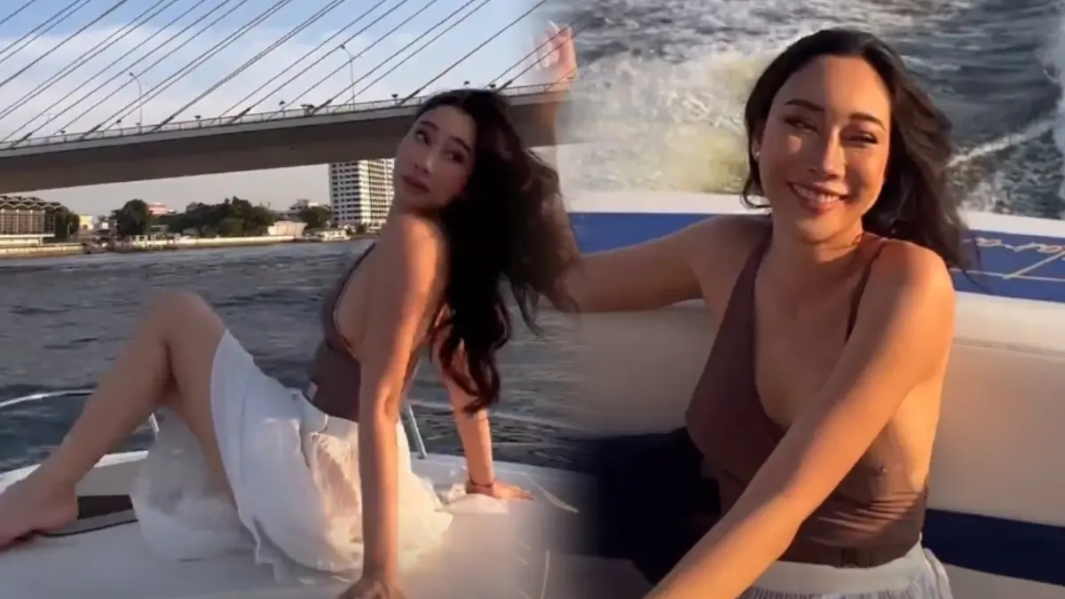 ชาวเน็ตสับ "เพชร ฏีญาภาร์"  นั่งสปีดโบ๊ทแต่งตัวเลียนแบบ “แตงโม” ถามเหมาะไหม ?