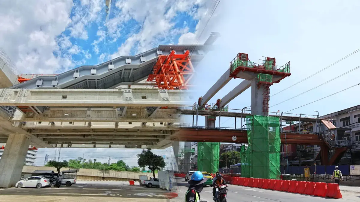 ปลายปีนี้ได้ใช้แน่! รถไฟฟ้าสายสีชมพู-เหลือง