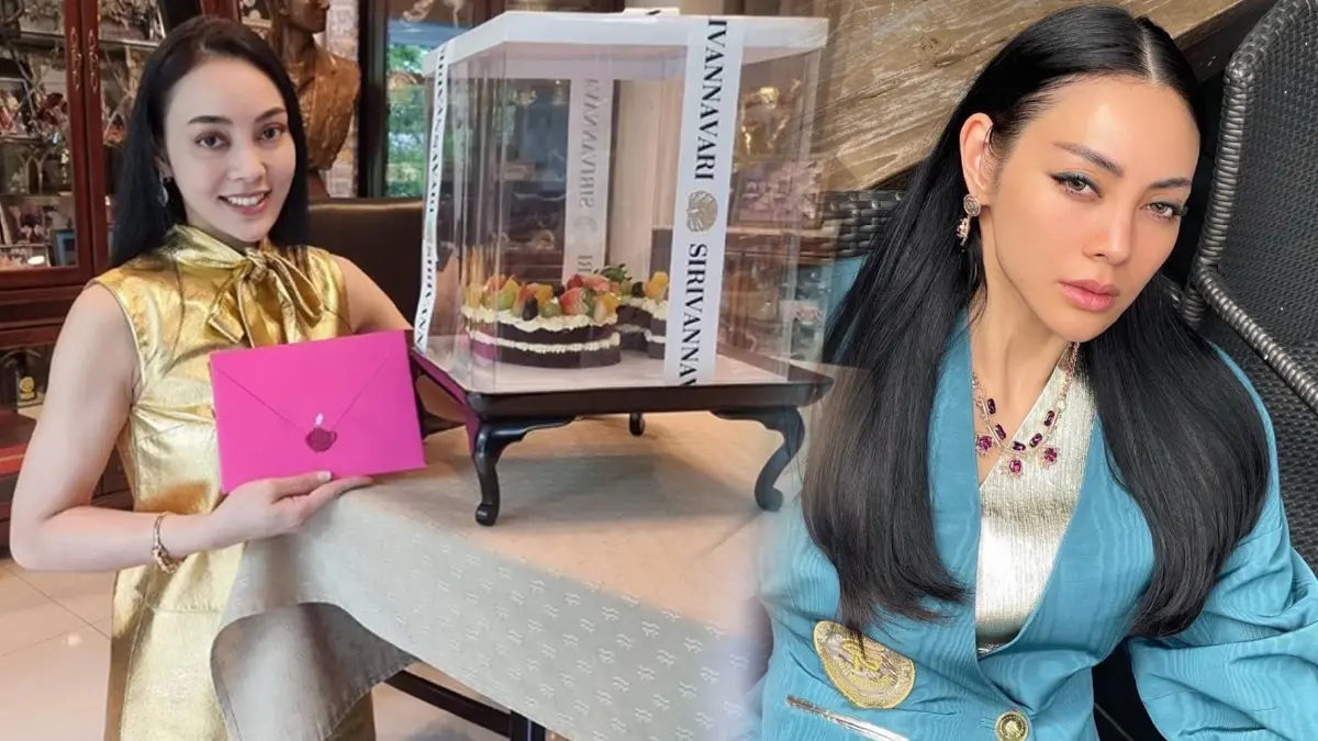 เจ้าฟ้าสิริวัณณวรีฯ พระราชทานเค้กวันเกิดให้ ตั๊ก บงกช  ขอเลิกเหล้าทั้งชีวิต