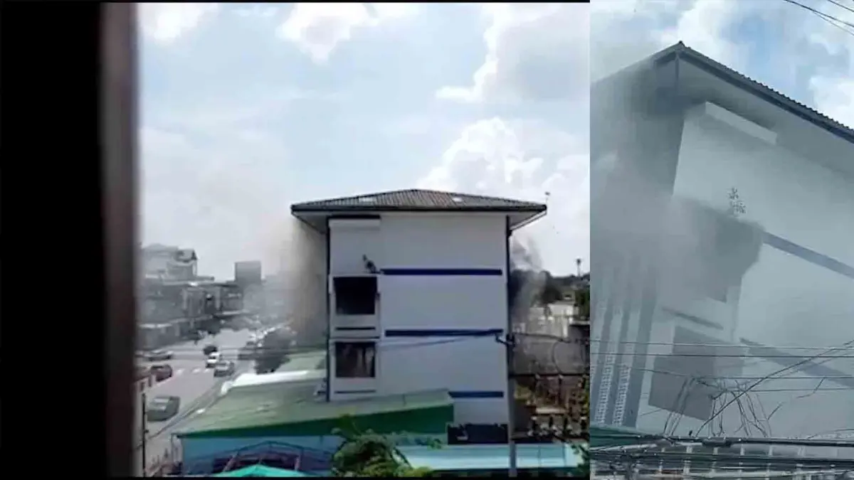ไฟไหม้โรงเรียน ครูนักเรียนแตกตื่นหนีตายระทึก