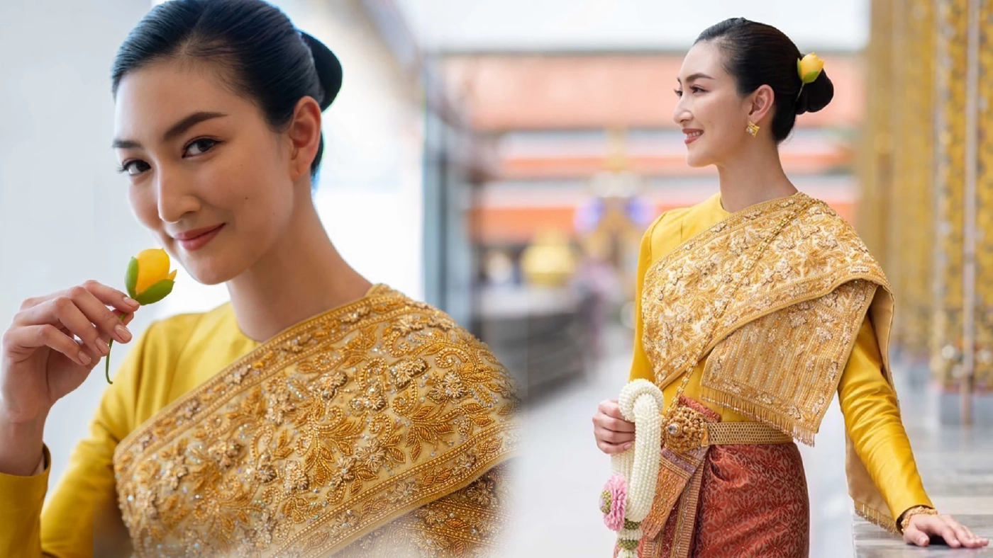 เปิดที่มาชุดไทยศิวาลัยที่ “แพนเค้ก” สวมใส่ เข้าสักการะองค์พระแก้วมรกต