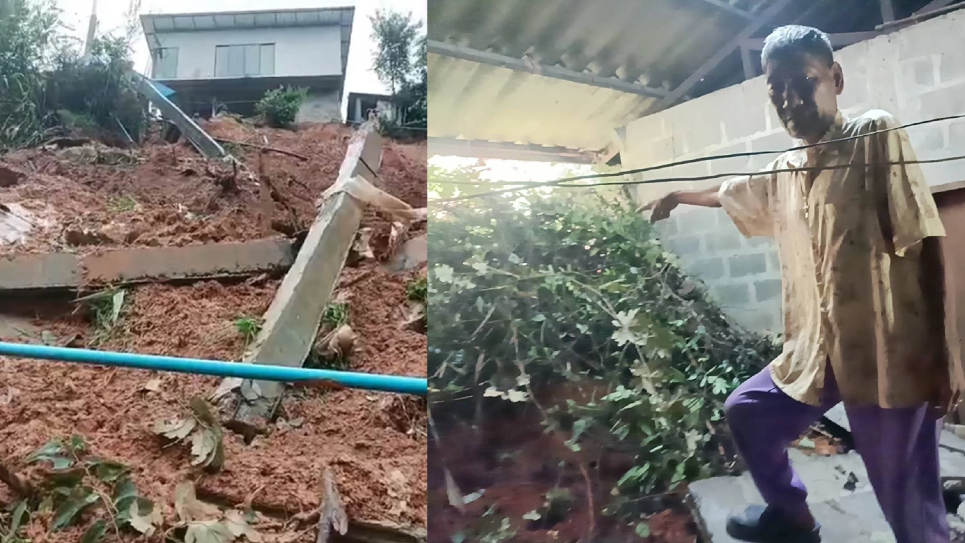 ฝนตกต่อเนื่องดินสไลด์ถล่มบ้านห้วยน้ำขุ่น ปิดทางเข้า-ออก เร่งช่วยเหลือ ฝนตกต่อเนื่องดินสไลด์ถล่มบ้านห้วยน้ำขุ่น ปิดทางเข้า-ออก เร่งช่วยเหลือ