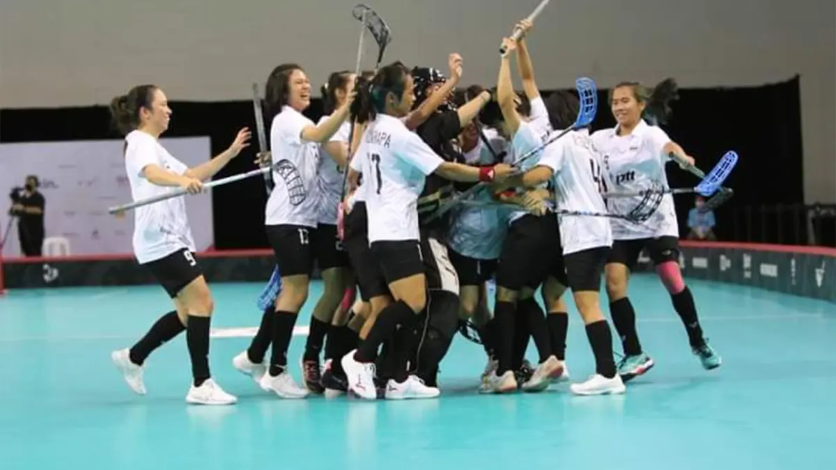 ฟลอร์บอลสาวไทยเฉือนมาเลย์ 3-2 คว้าที่ 3 ศึกชิงแชมป์เอเชีย ฟลอร์บอลสาวไทยเฉือนมาเลย์ 3-2 คว้าที่ 3 ศึกชิงแชมป์เอเชีย