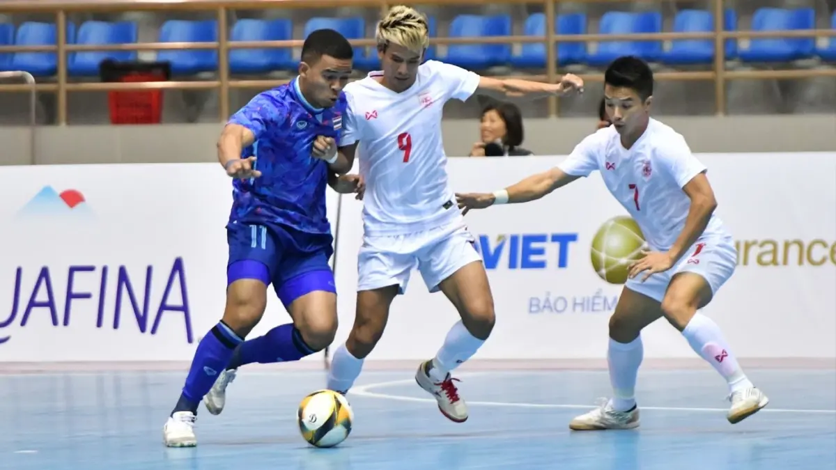 โต๊ะเล็กไทยเฉือนเมียนมา 2-1 ศึกฟุตซอลซีเกมส์ โต๊ะเล็กไทยเฉือนเมียนมา 2-1 ศึกฟุตซอลซีเกมส์