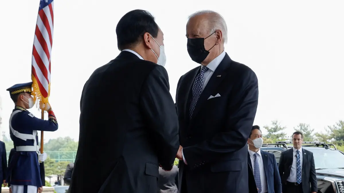 ไบเดนเยือนเกาหลีใต้ เน้นปมภัยคุกคามจากเกาหลีเหนือ