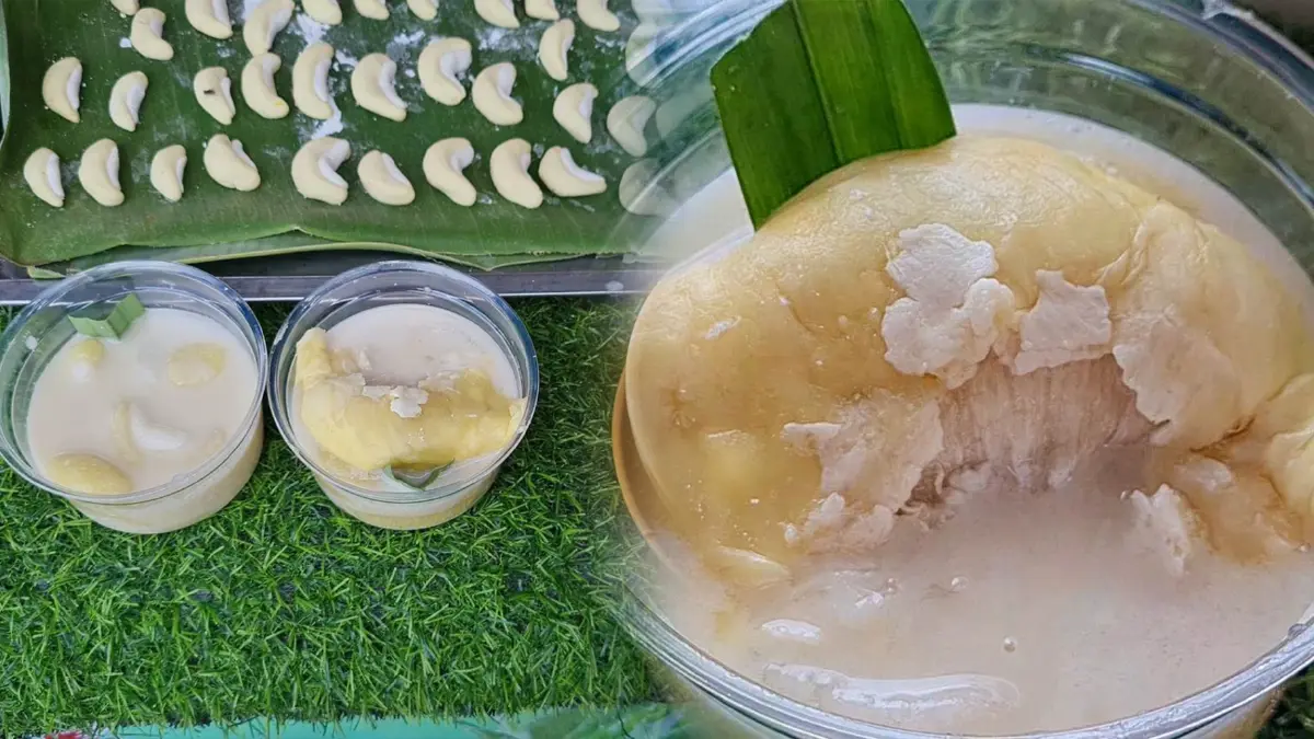 ไอเดียเก๋หนึ่งเดียวในไทย! บัวลอย 'ทุเรียน' ไข่ดาว