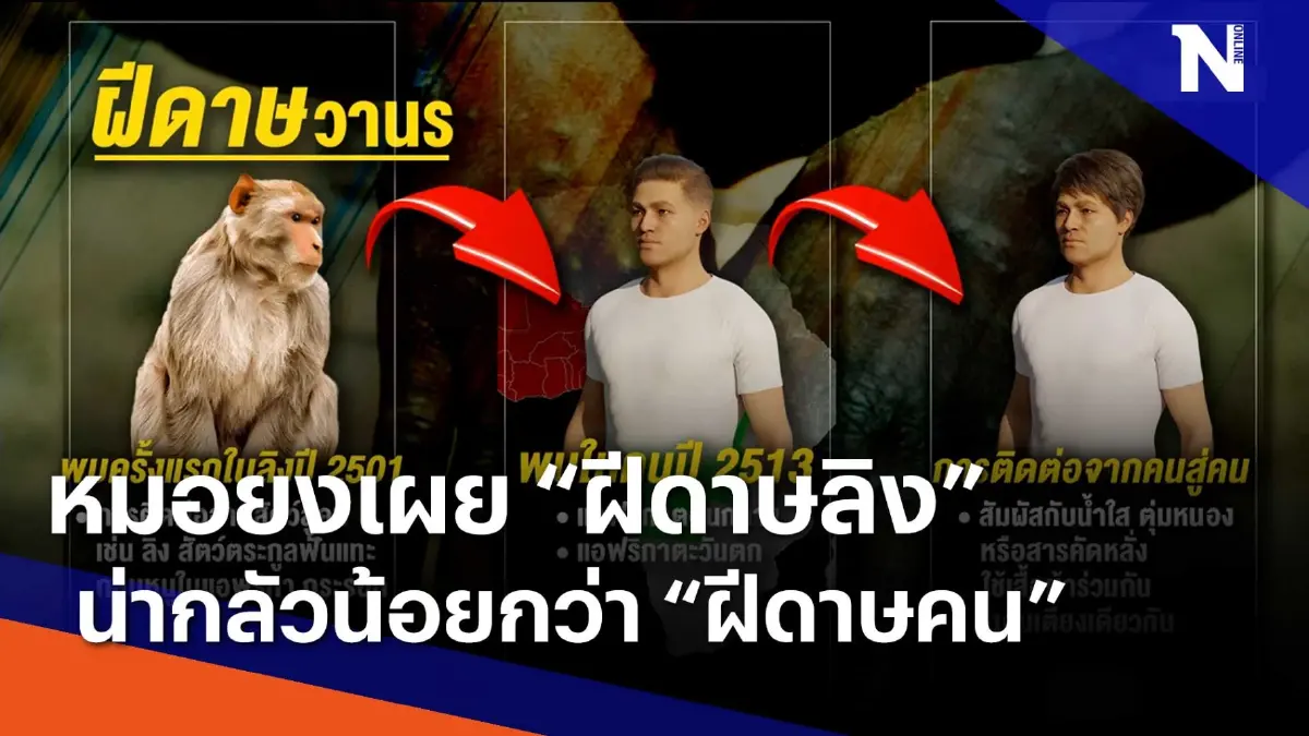 หมอยง เผย "ฝีดาษลิง" แพร่สู่มนุษย์ น่ากลัวน้อยกว่า "ฝีดาษคน" | ข่าวข้นคนข่าว