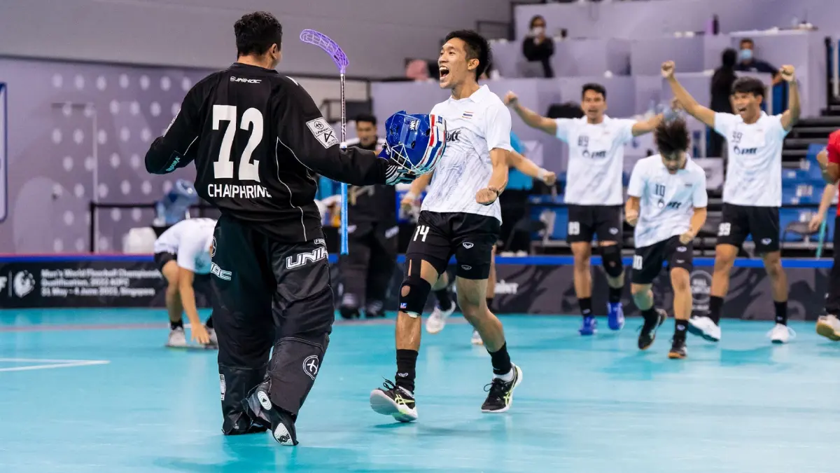 ฟลอร์บอลไทยดับปินส์ 6-4 ยึดเบอร์ 1 โซนเอเชีย/โอเชียเนีย ฟลอร์บอลไทยดับปินส์ 6-4 ยึดเบอร์ 1 โซนเอเชีย/โอเชียเนีย