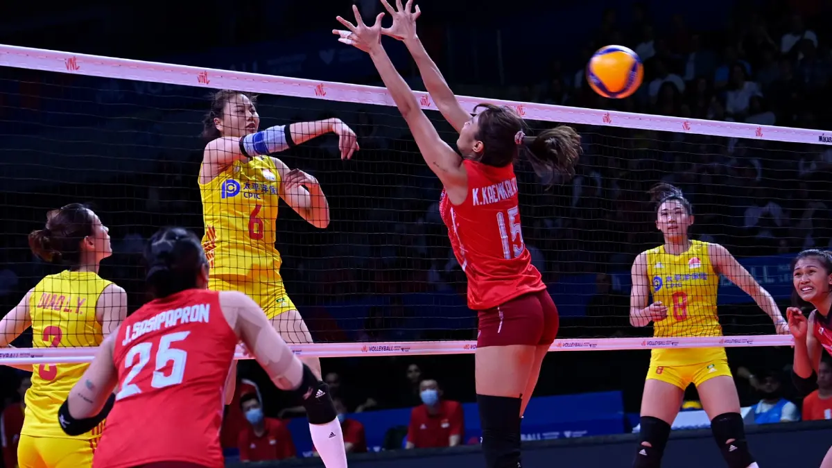 ตบสาวไทยโค่นจีน 3-2 เซตศึกลูกยางเนชันส์ลีก ตบสาวไทยโค่นจีน 3-2 เซตศึกลูกยางเนชันส์ลีก