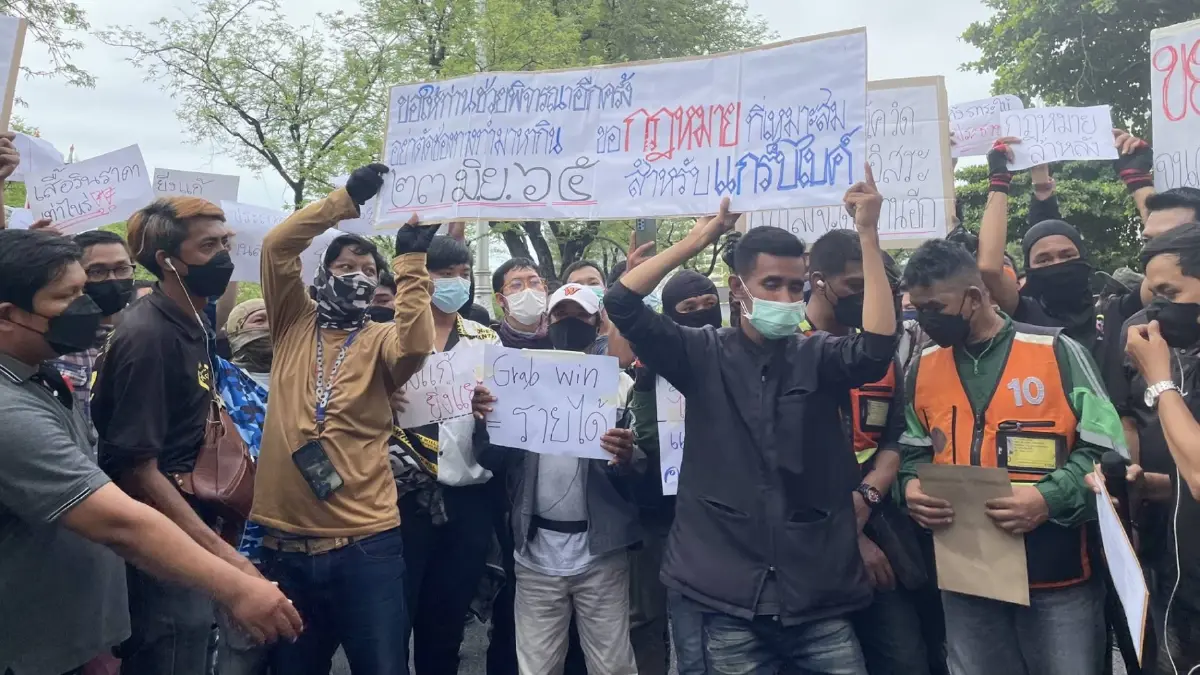 "แกร็บวิน" โอด ประกาศกรมการขนส่งฯ ให้วิ่งได้เฉพาะป้ายเหลือง ทำเดือดร้อน