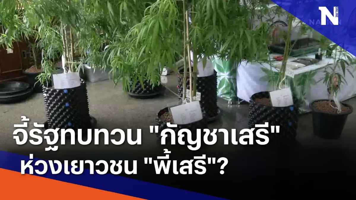 จี้รัฐทบทวน "กัญชาเสรี" ห่วงเยาวชน "พี้เสรี"? | ข่าวข้นคนข่าว | NationTV22 จี้รัฐทบทวน "กัญชาเสรี" ห่วงเยาวชน "พี้เสรี"? | ข่าวข้นคนข่าว | NationTV22