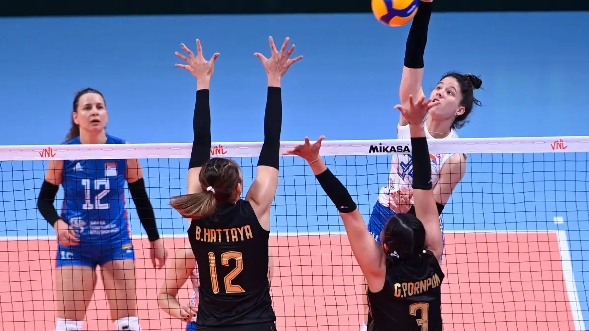 ตบสาวไทยเฉือนเซอร์เบีย 3-2 เซตศึกเนชั่นส์ลีกนัด 2 ตบสาวไทยเฉือนเซอร์เบีย 3-2 เซตศึกเนชั่นส์ลีกนัด 2