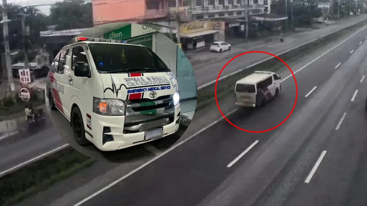 สกัดจับ "รถพยาบาล" ลักลอบขน "ยาบ้า" ยิงขู่ตำรวจเปิดทาง ก่อนทิ้งรถหนี( คลิป ) สกัดจับ "รถพยาบาล" ลักลอบขน "ยาบ้า" ยิงขู่ตำรวจเปิดทาง ก่อนทิ้งรถหนี( คลิป )
