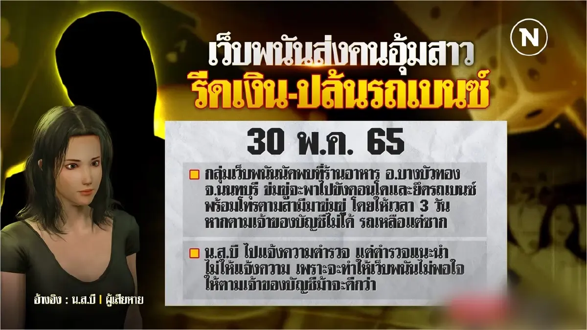 เหิม! เว็บพนันรายใหญ่ส่งคนอุ้มสาว-แฉ 4 ตร. ช่วยอุ้มรีดทรัพย์ เหิม! เว็บพนันรายใหญ่ส่งคนอุ้มสาว-แฉ 4 ตร. ช่วยอุ้มรีดทรัพย์
