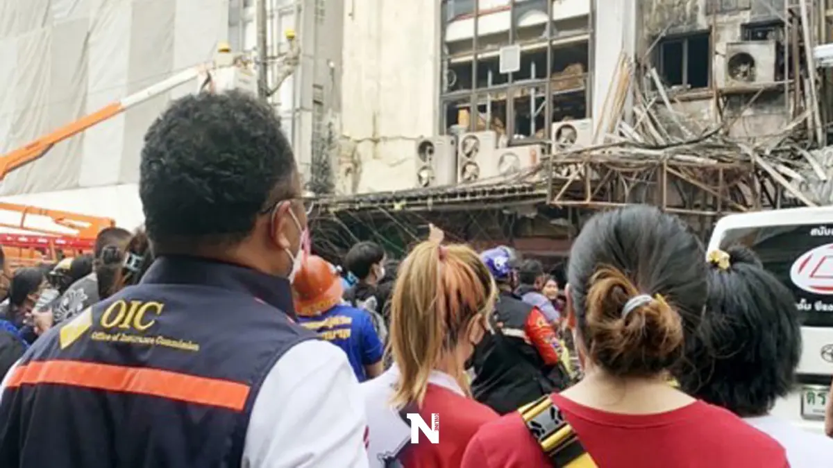 “ไฟไหม้สำเพ็ง” คปภ. ตรวจสอบพื้นที่ ระบุร้านต้นเพลิงไม่ได้ทำประกัน