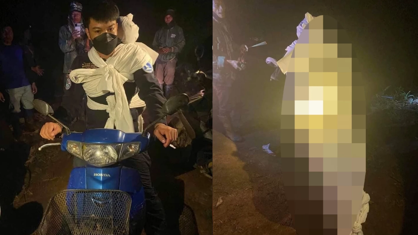 แห่ชมหนุ่มกู้ภัยใจเกินร้อย มัดศพกับตัวขี่ จยย. ออกจากป่าสุดทุลักทุเล แห่ชมหนุ่มกู้ภัยใจเกินร้อย มัดศพกับตัวขี่ จยย. ออกจากป่าสุดทุลักทุเล