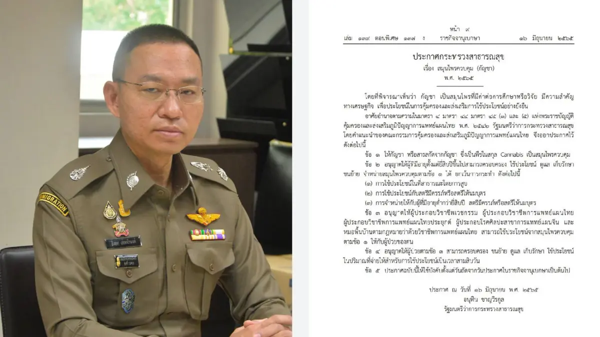 ตร.เตือน 4 ข้อห้ามกัญชา มีโทษปรับ - จำคุก เริ่มพรุ่งนี้
