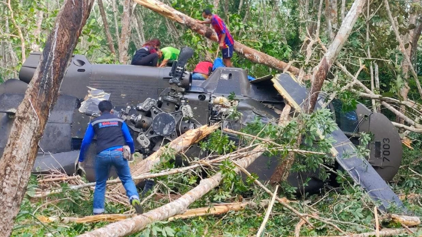 คืบหน้า เฮลิคอปเตอร์แม่ทัพภาค 4  ตกที่สงขลา เบื้องต้นปลอดภัยทั้ง 7 นาย