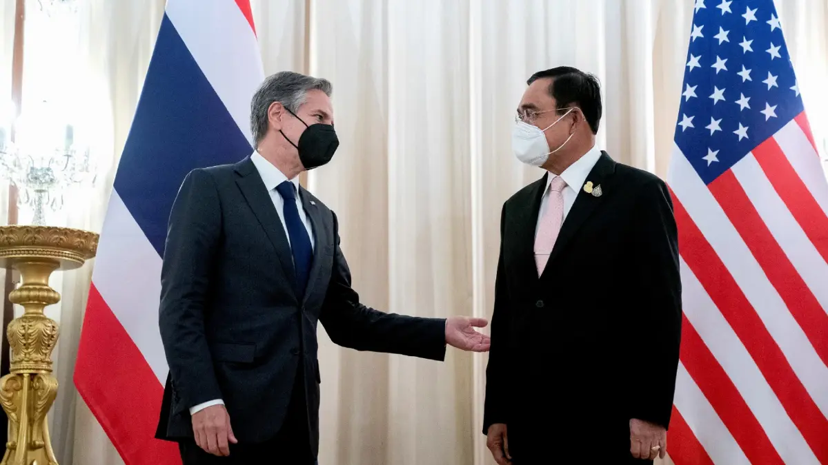 บลิงเคนพบประยุทธ์ ยืนยันไทยเป็นพันธมิตรที่สำคัญ บลิงเคนพบประยุทธ์ ยืนยันไทยเป็นพันธมิตรที่สำคัญ