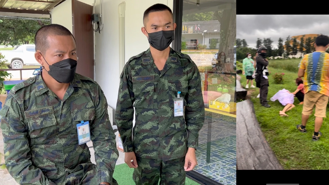 2 ทหารโดดน้ำช่วยชีวิตนักศึกษาเดินลงบึงศรีฐานก่อนจมน้ำ