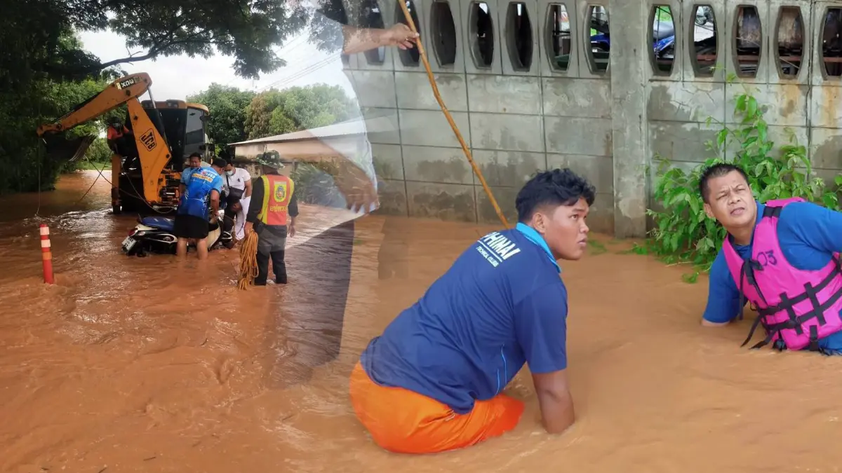 สลดหนุ่มพิมายขับรถฝ่ากระแสน้ำหลากซัดตกท่อระบายน้ำเสียชีวิต สลดหนุ่มพิมายขับรถฝ่ากระแสน้ำหลากซัดตกท่อระบายน้ำเสียชีวิต