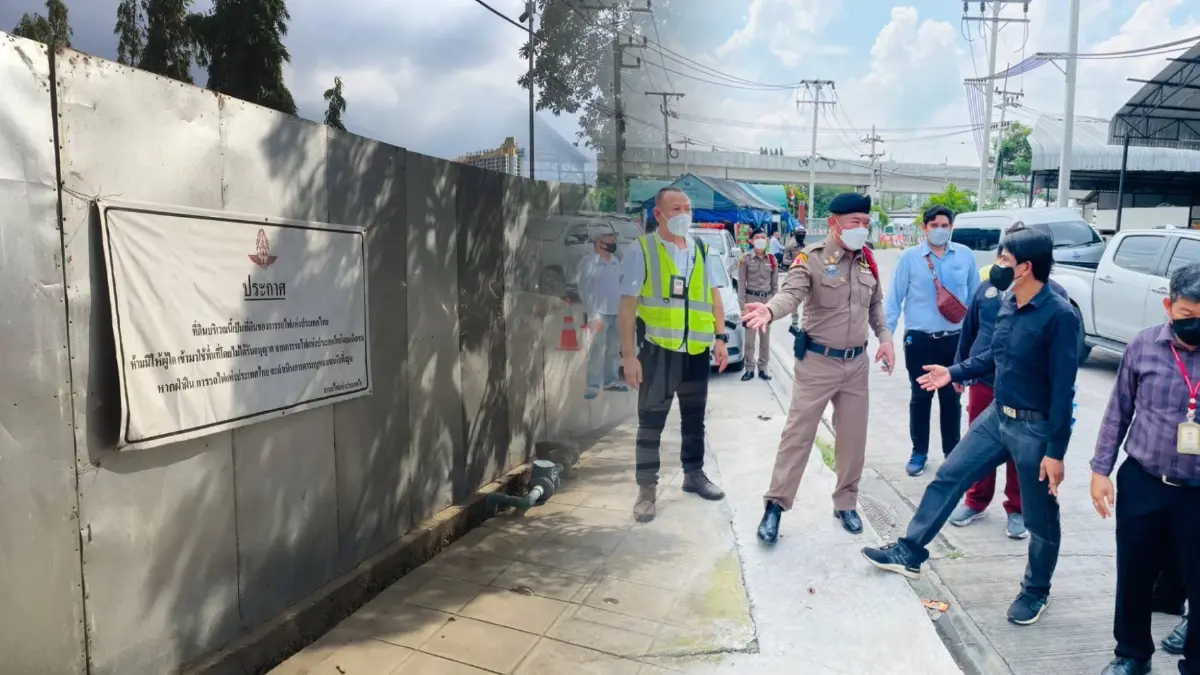 รฟท. เข้าแก้ปัญหาถูกบุกรุกที่ริมถนนวัฒนธรรม เจอชายชุดดำ 20 คนโผล่ขวาง