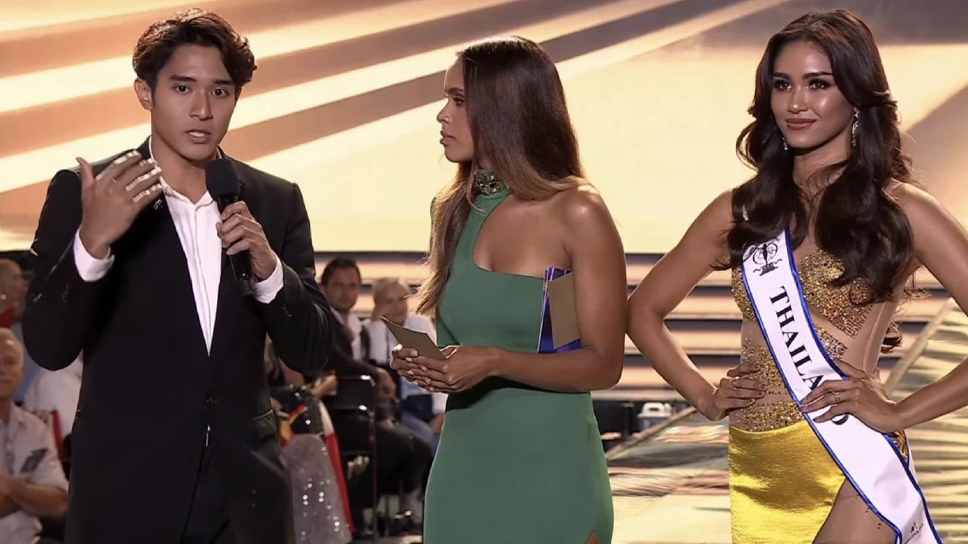 แฟนนางงามแชร์สนั่นวินาที “ต้นกล้า”กระโดดขึ้นเวทีช่วยเป็นล่ามให้ ”แพรว”