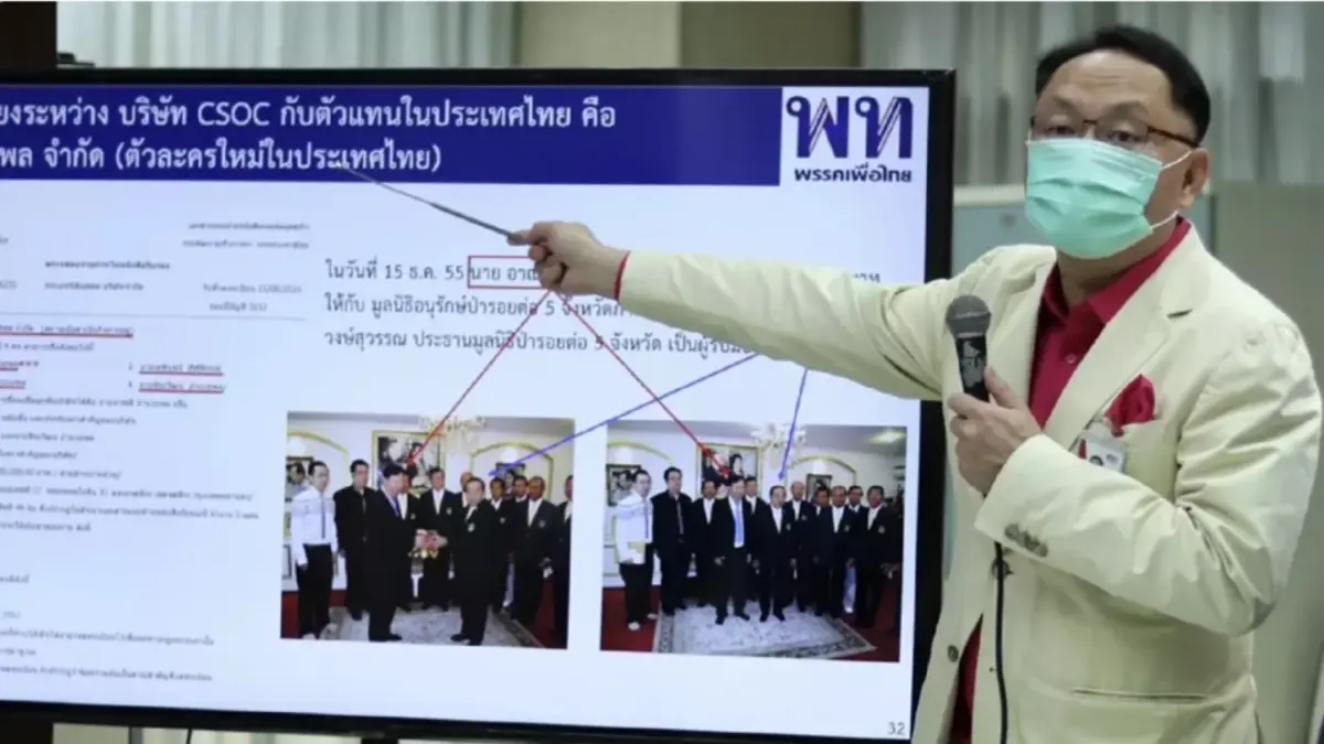 "ยุทธพงศ์" แฉงบกรมศุลกากร 3 โครงการ 4,000 ล. โยงบริษัทบริจาคเงินเข้า พปชร.