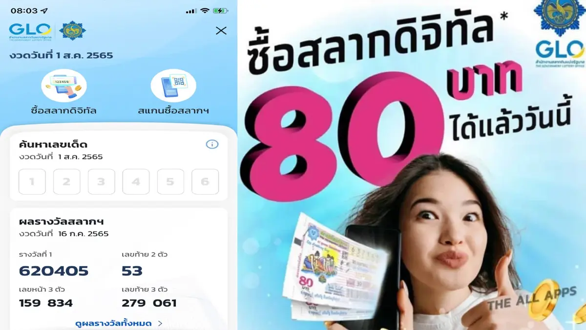เริ่มขายแล้ว สลากดิจิทัล บนแอปฯเป๋าตัง ลุ้นทำลายสถิติงวดก่อน 28 ชั่วโมง เริ่มขายแล้ว สลากดิจิทัล บนแอปฯเป๋าตัง ลุ้นทำลายสถิติงวดก่อน 28 ชั่วโมง