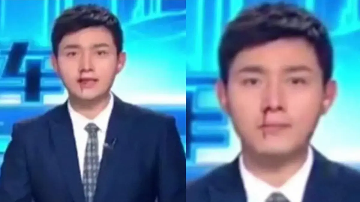 พิธีกรจีนมุ่งมั่นอ่านข่าวจนเลือดกำเดาไหล พิธีกรจีนมุ่งมั่นอ่านข่าวจนเลือดกำเดาไหล