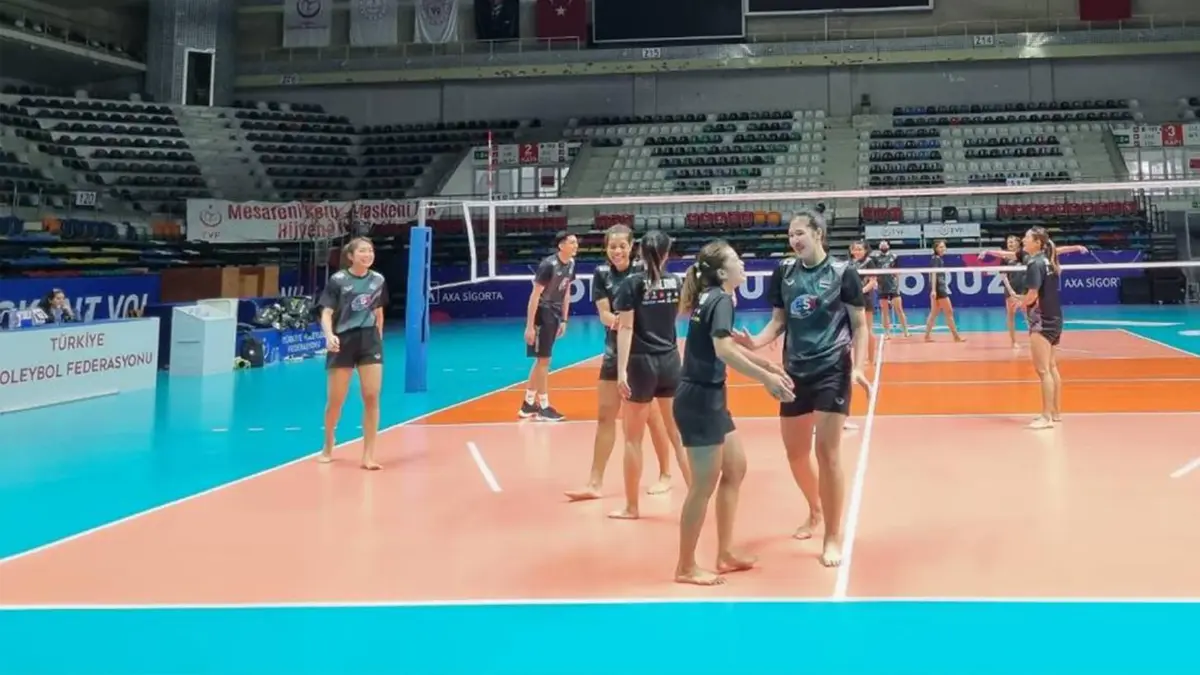 ตบสาวไทยลงสนามซ้อมหลังบิน 10 ชม.ถึงตุรเคีย เผยเจอปัญหาตลอดการเดินทาง