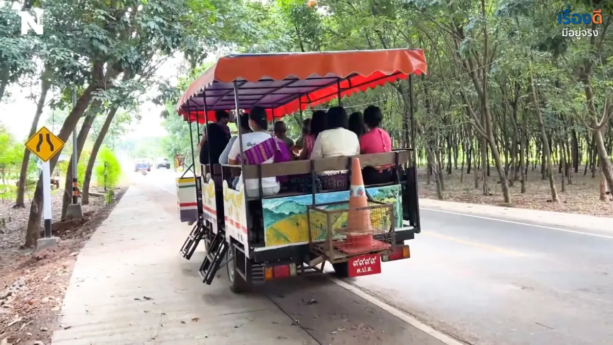 ชวนนั่งอีแต๋นชมสวนทุเรียน  สร้างรายได้ให้นร.ชุมชน