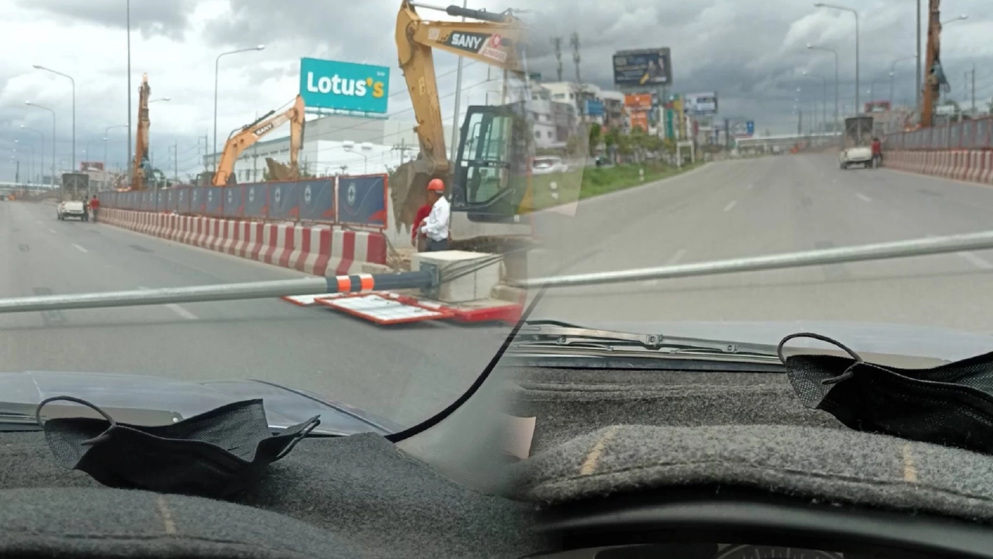 แฉซ้ำอีก ! เสาไฟล้มกลาง ถ.พระราม 2 จุดเดียวกับคลิปดังเกือบ 20 ปี