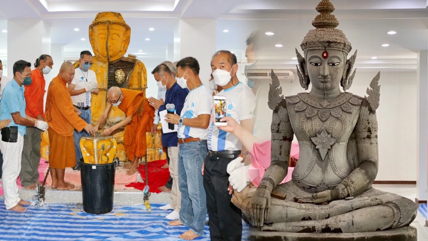 วัดท่าอิฐ ฉะเชิงเทรา ทำพิธีหล่อสมเด็จองค์ปฐมปางทรงเครื่ององค์จักรพรรดิ