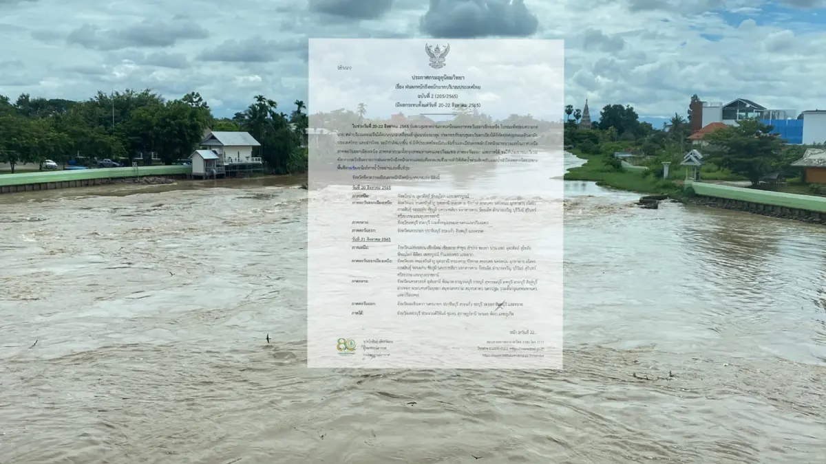 กรมอุตุฯ เตือน ฉ. 2 "ฝนตกหนักถึงหนักมาก" ทั่วทุกภาคระหว่างวันที่ 20-22 ส.ค. กรมอุตุฯ เตือน ฉ. 2 "ฝนตกหนักถึงหนักมาก" ทั่วทุกภาคระหว่างวันที่ 20-22 ส.ค.