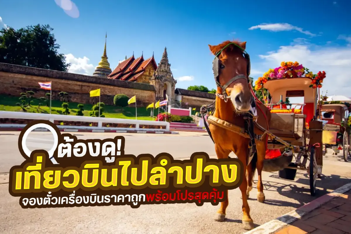 ต้องดู! เที่ยวบินไปลำปาง จองตั๋วเครื่องบินราคาถูกพร้อมโปรสุดคุ้ม