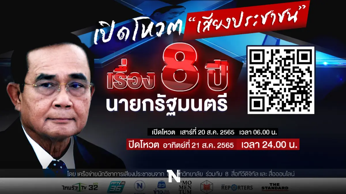 เริ่มโหวต "8 ปีนายกฯ"หยั่ง"เสียงประชาชน"ชี้ชะตา"พล.อ.ประยุทธ์" สแกนที่นี่