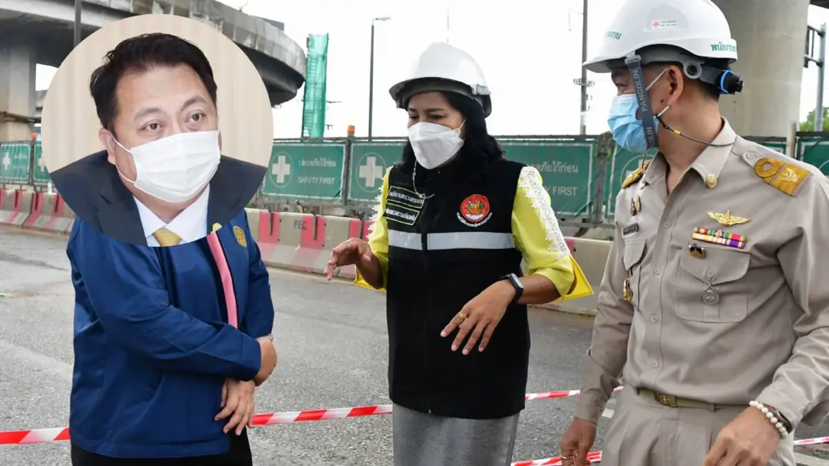 แรงงานส่งทีมเฉพาะกิจช่วยเหลือลูกจ้างเสียชีวิตและบาดเจ็บ จากคานสะพานร่วง
