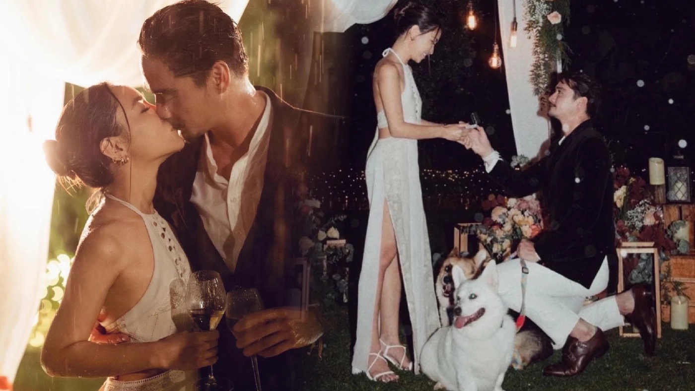 สุดหวาน “อนันดา” เซอร์ไพรส์คุกเข่าขอ “ณัฐ ณิชชา” แต่งงานกลางสายฝน