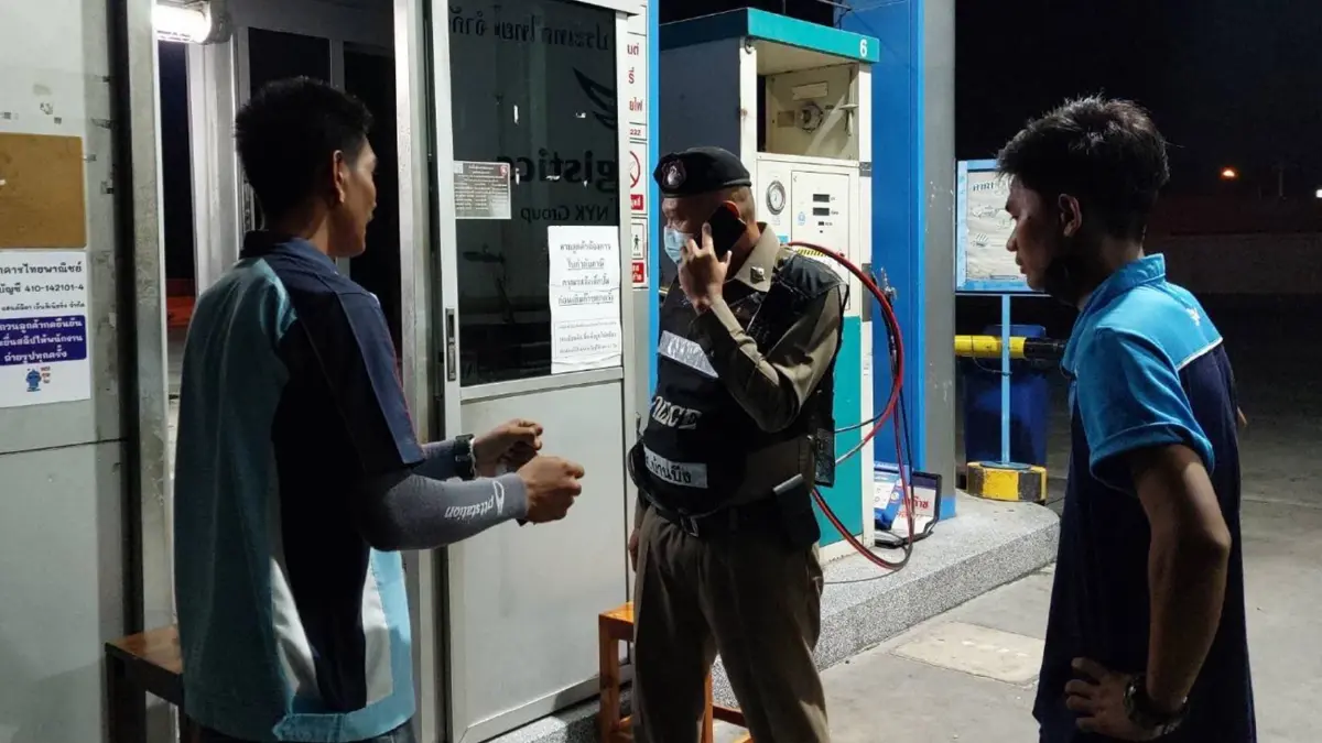 โจรบ้านบึงอาละวาด จี้ชิงทรัพย์ปั๊มน้ำมัน กวาดเงินเกลี้ยง