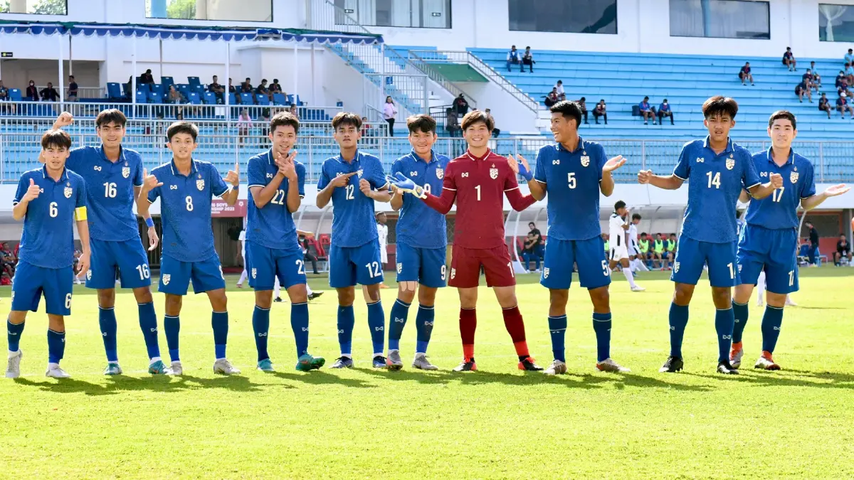 ทีมชาติไทย U16 ชนะติมอร์ 4-1 คว้าแชมป์กลุ่มบี ลิ่วรอบรองฯอาเซียน ทีมชาติไทย U16 ชนะติมอร์ 4-1 คว้าแชมป์กลุ่มบี ลิ่วรอบรองฯอาเซียน