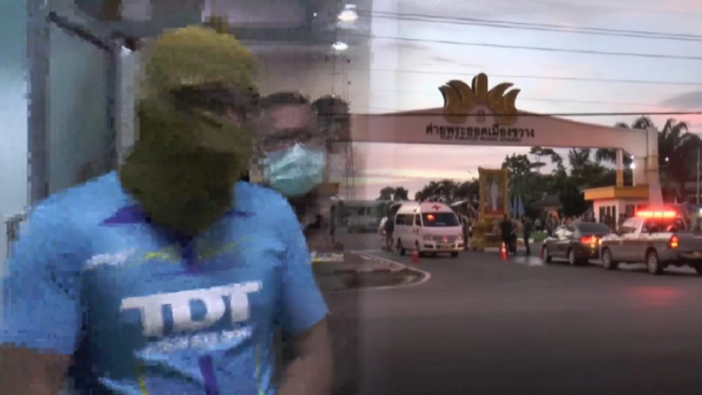 ทนแรงกดดันไม่ไหว มอบตัวแล้ว สห.ปืนโหด รัวยิงเพื่อนร่วมค่ายเสียชีวิตคาที่