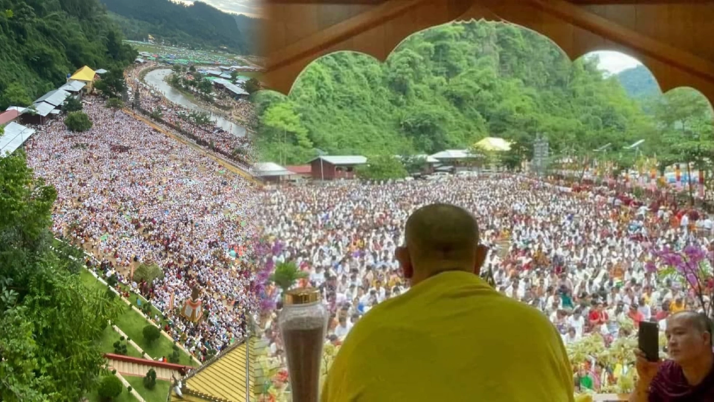 มืดฟ้ามัวดิน ชาวเน็ตฮือฮาพุทธศาสนิกชนเรือนแสนรอฟังธรรมจากครูบาบุญชุ่ม มืดฟ้ามัวดิน ชาวเน็ตฮือฮาพุทธศาสนิกชนเรือนแสนรอฟังธรรมจากครูบาบุญชุ่ม