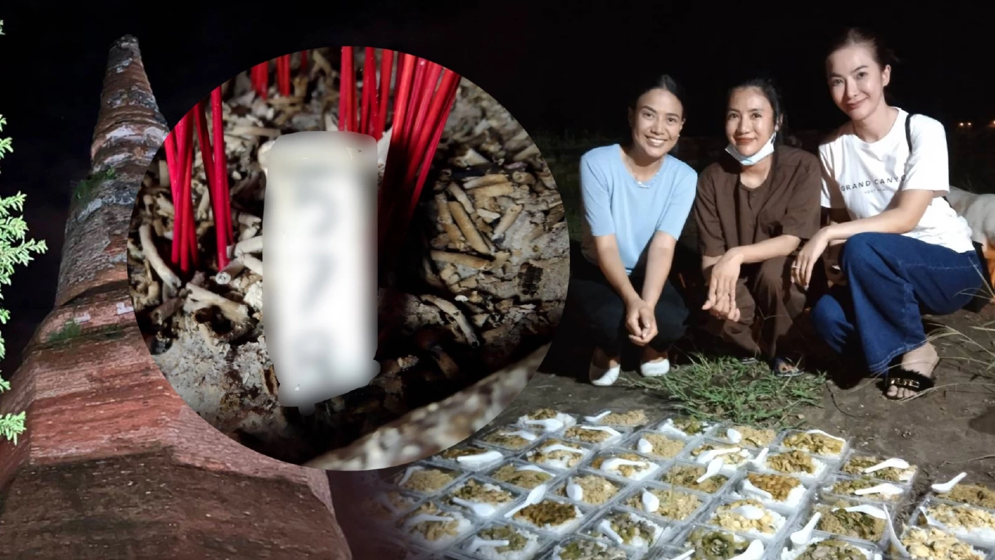 ส่องเลขธูปทำบุญเลี้ยงผี แบมบี้-อาย จัดเต็มมูเตลูชุดใหญ่ ส่องเลขธูปทำบุญเลี้ยงผี แบมบี้-อาย จัดเต็มมูเตลูชุดใหญ่